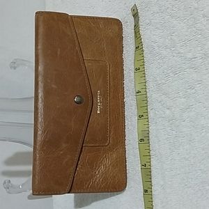 Borgasets leather wallet oil wax brown